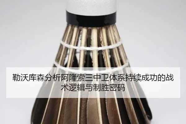 勒沃库森分析阿隆索三中卫体系持续成功的战术逻辑与制胜密码